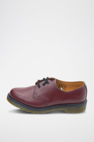 Derbys en cuir Cherry Red Bordeaux