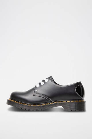 Derbys en cuir 1461 Hearts Black Smooth - Noir