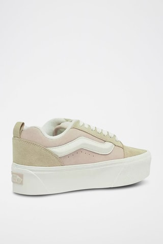 Tennis plateformes Skool Stack - Beige et rose