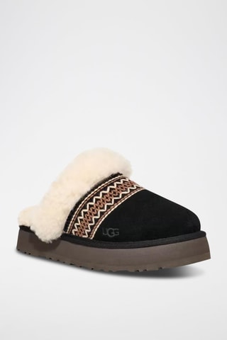 Chaussons en nubuck Disquette Atherson - Noir