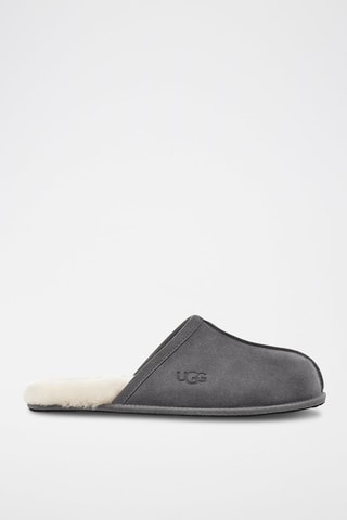 Chaussons en nubuck Scuff - Gris foncé