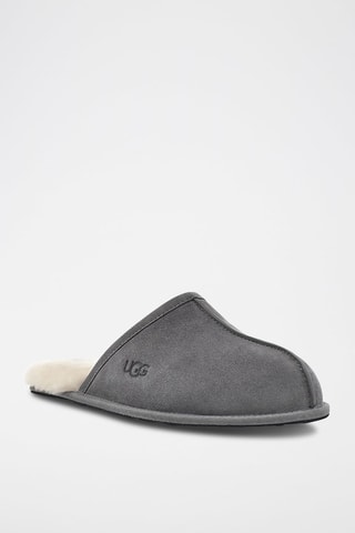 Chaussons en nubuck Scuff - Gris foncé