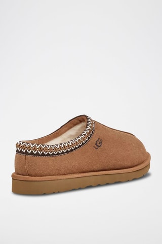 Chaussons fourrés en nubuck Tasman - Marron