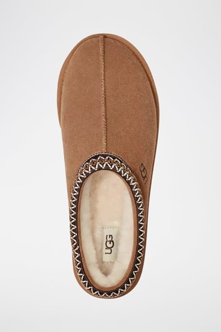 Chaussons fourrés en nubuck Tasman - Marron