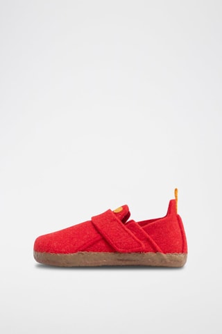 Chaussons en feutre de laine Zermatt - Rouge