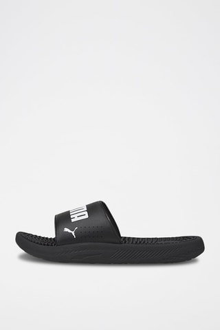 Sandales Softride Slide Massage 
Noir et blanc