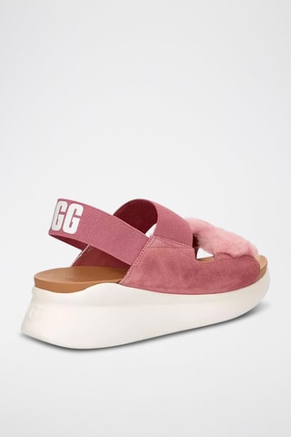 Sandales compensées en nubuck Silverlake - Rose