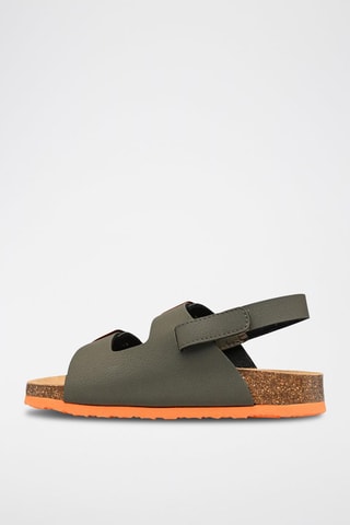 Sandales Turtle Kaki et orange