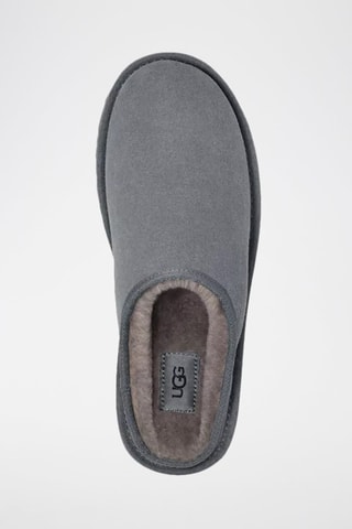 Pantoufles fourrées en nubuck Classic - Gris
