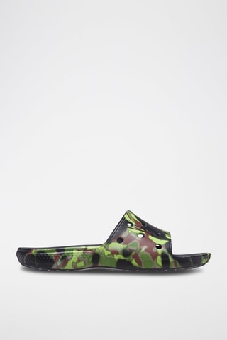 Claquettes Classic Noir et vert