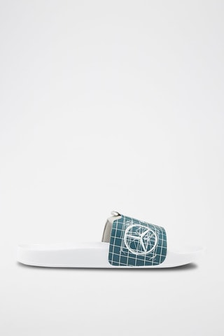Claquettes Mercedes F1 Leadcat 2.0 - Blanc et bleu-vert