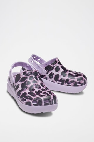 Sabots plateformes Classic Clog 
Violet et noir