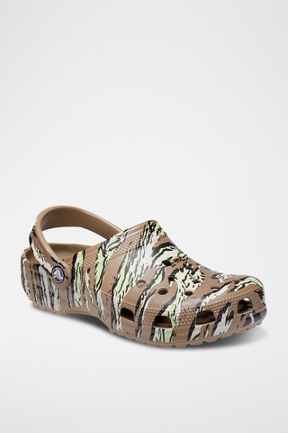 Sabots Classic Printed Kaki et marron