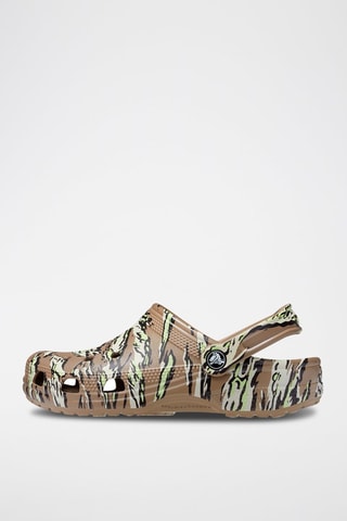 Sabots Classic Printed Kaki et marron
