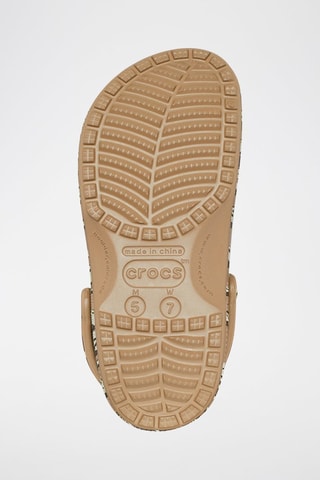 Sabots Classic Printed Kaki et marron
