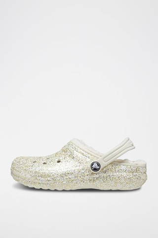 Sabots fourrés Classic Lined Glitter Clog Ecru