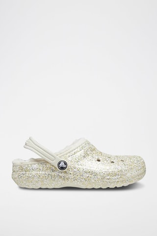Sabots fourrés Classic Lined Glitter Clog Ecru