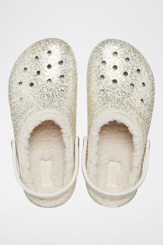 Sabots fourrés Classic Lined Glitter Clog Ecru