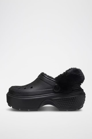 Sabots fourrés plateformes Stomp Lined Clog - Noir