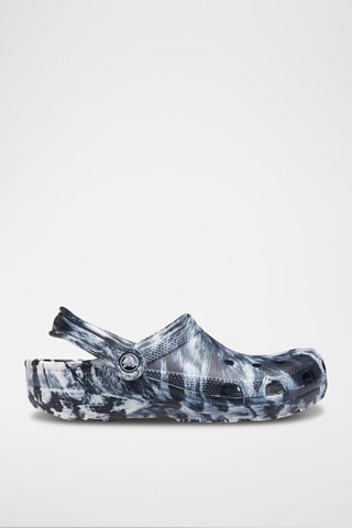 Sabots Classic Marbled Clog Noir et blanc
