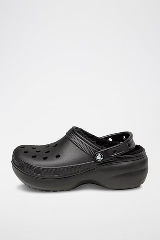Sabots fourrés plateformes Classic Plateform Lined Clog - Noir