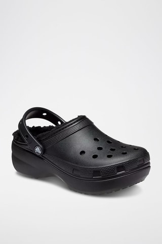 Sabots fourrés plateformes Classic Plateform Lined Clog - Noir