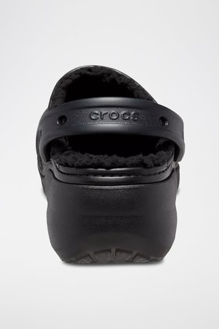 Sabots fourrés plateformes Classic Plateform Lined Clog - Noir
