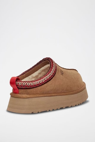 Chaussons plateformes en nubuck Tazz - Camel