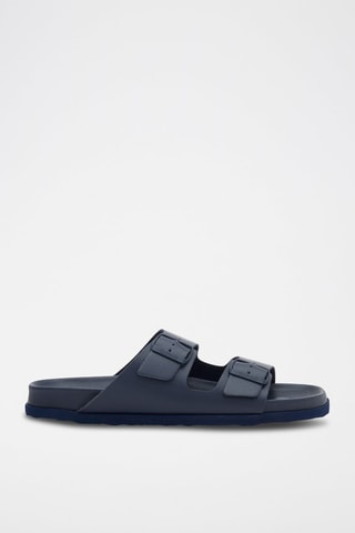 Mules Julien Bleu marine