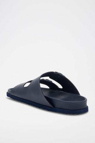 Mules Julien Bleu marine