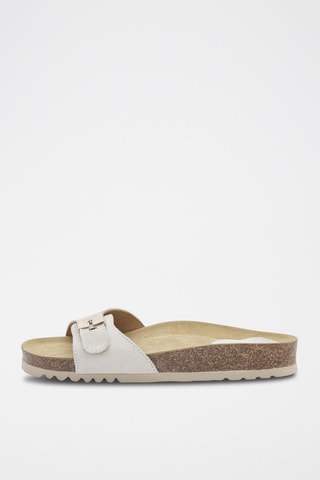 Mules en nubuck Nina Blanc