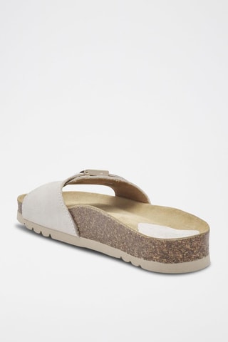 Mules en nubuck Nina Blanc