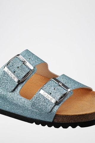 Mules Josephine Gris-bleu