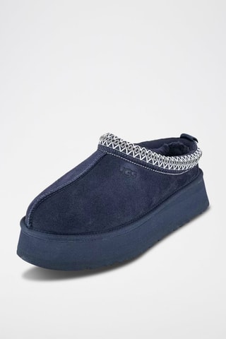 Chaussons plateformes en nubuck Tazz - Bleu marine