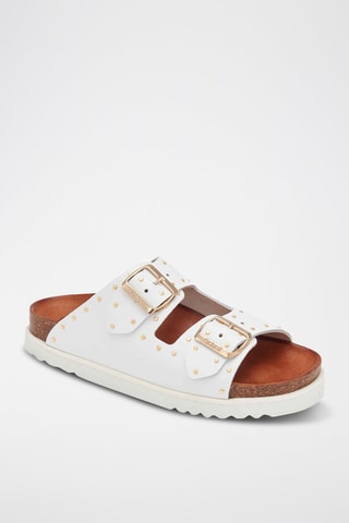 Mules en cuir Beatriz Blanc