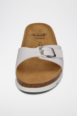 Mules en cuir Estelle Blanc