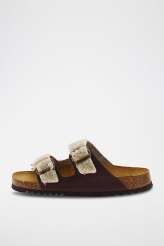 Mules Josephine Noir et beige