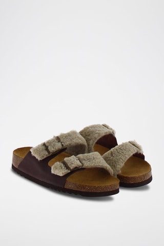Mules Josephine Noir et beige