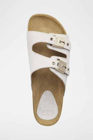 Mules en nubuck Alba Blanc