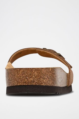 Mules en Nubuck Estelle Marron