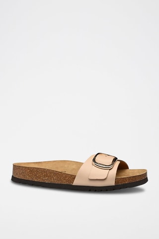 Mules en cuir Kathleen Beige