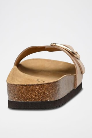 Mules en cuir Kathleen Beige