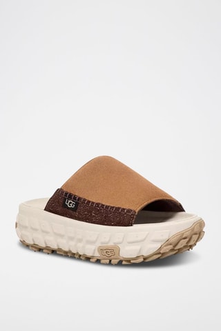 Mules plateformes en cuir Venture Daze UGG - Camel