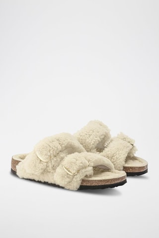 Mules en fourrure d'agneau Arizona - Beige