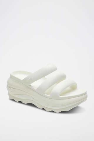 Mules Mega Crush Triple Strap - Blanc