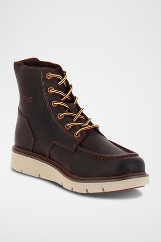 Boots en cuir Covert Marron foncé