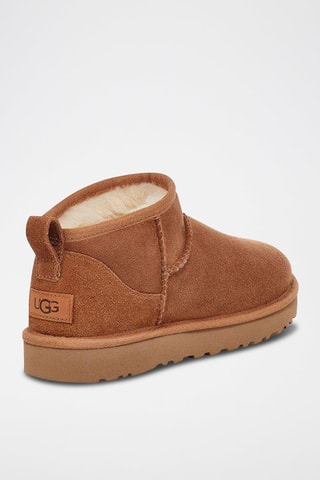 Bottines en peau de mouton Classic Ultra Mini Marron