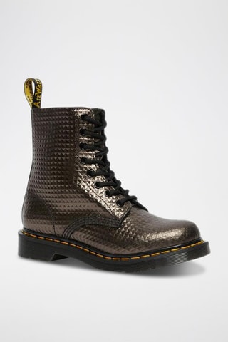 Bottines en cuir Jadon Stud Emboss - Anthracite
