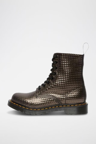 Bottines en cuir Jadon Stud Emboss - Anthracite