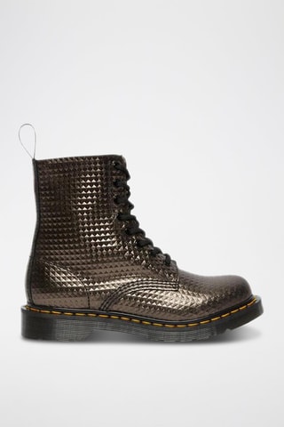 Bottines en cuir Jadon Stud Emboss - Anthracite